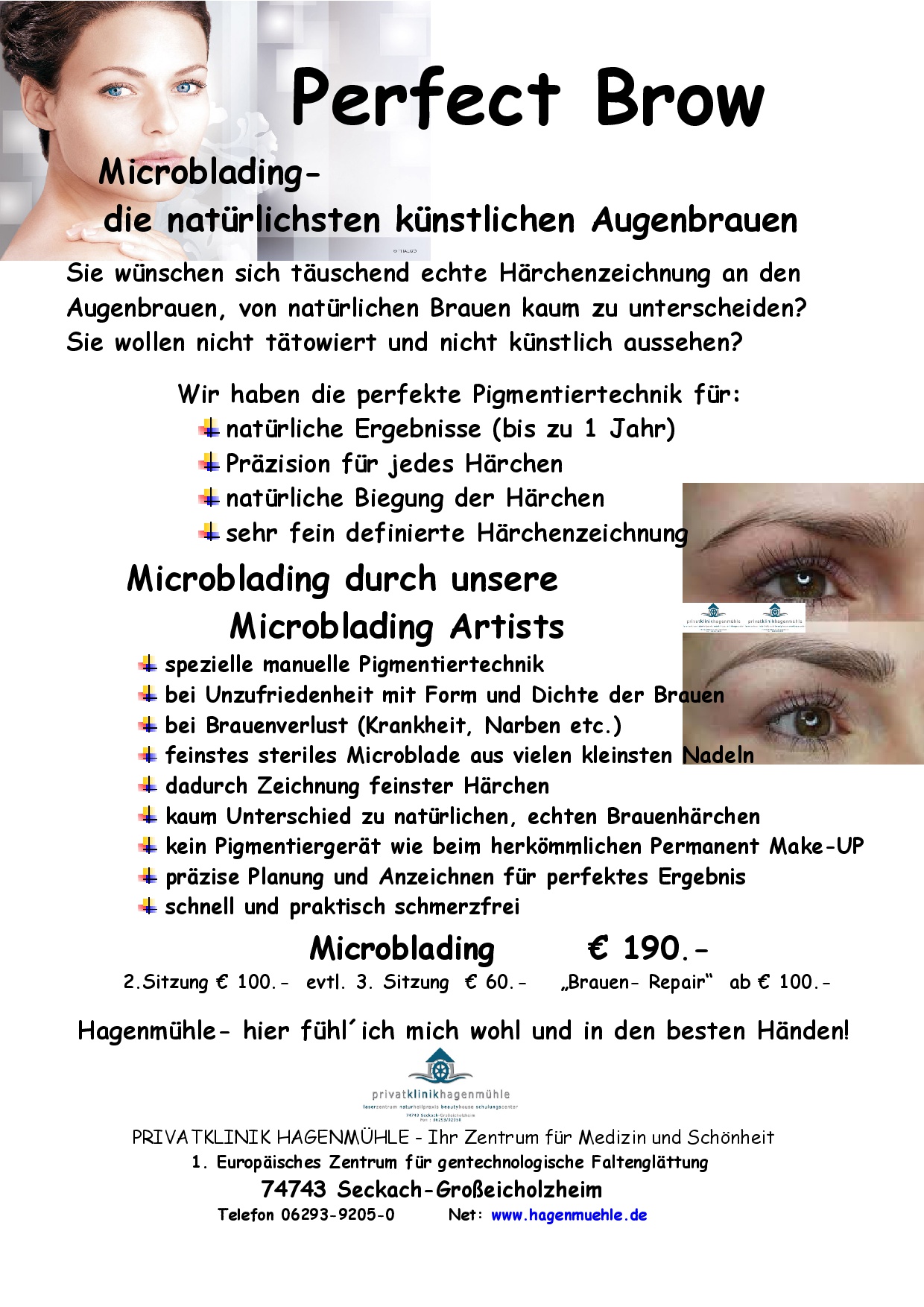 Microblading Die Naturlichsten Kunstlichen Augenbrauen Privatklinik Hagenmuhle